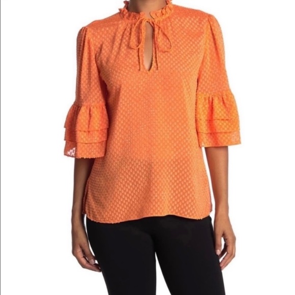 New Alice and Olivia Orange Blouse